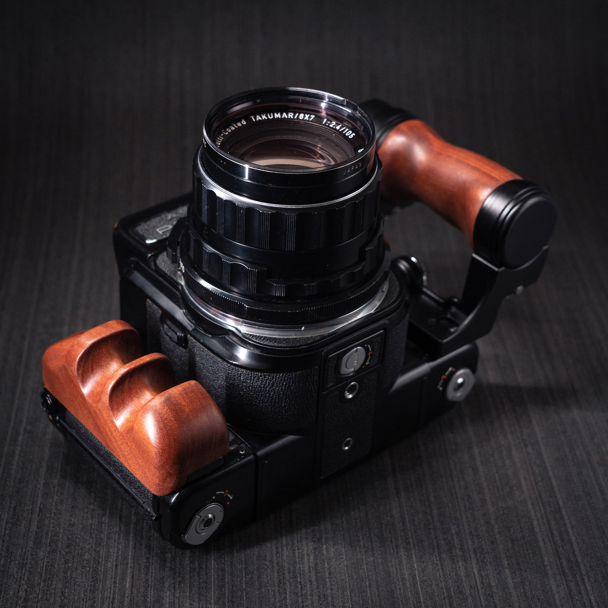 Wood Left + Right Handle Set for PENTAX 67 6x7