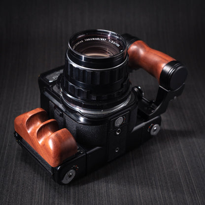 Wood Left + Right Handle Set for PENTAX 67 6x7