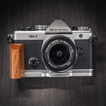 Wood Grip for OM System OM-3