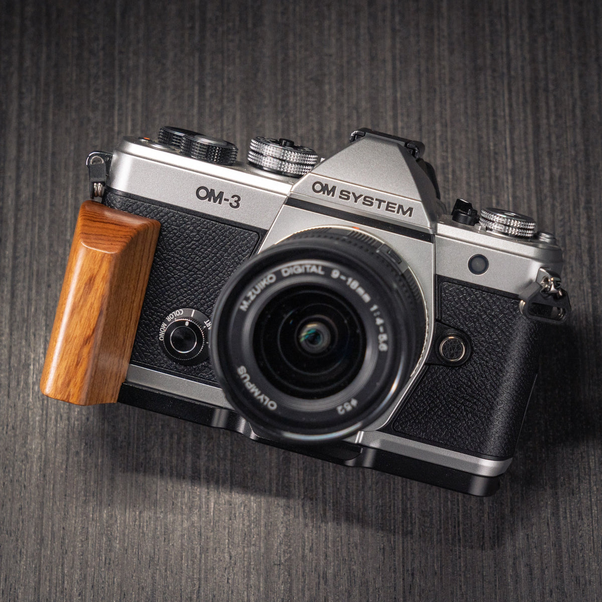 Wood Grip for OM System OM-3