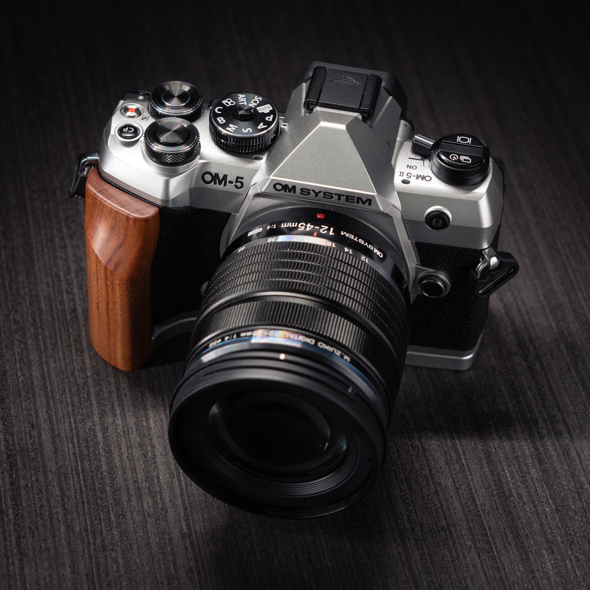 Wood Grip for OM System OM-5 II