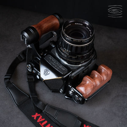 Wood Left + Right Handle Set for PENTAX 67 6x7