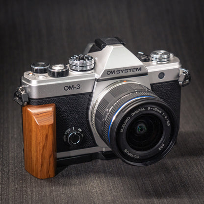 Wood Grip for OM System OM-3