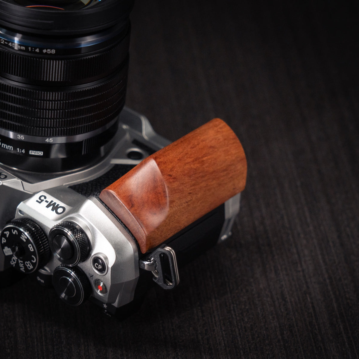 Wood Grip for OM System OM-5 II