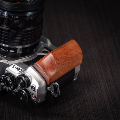 Wood Grip for OM System OM-5 II