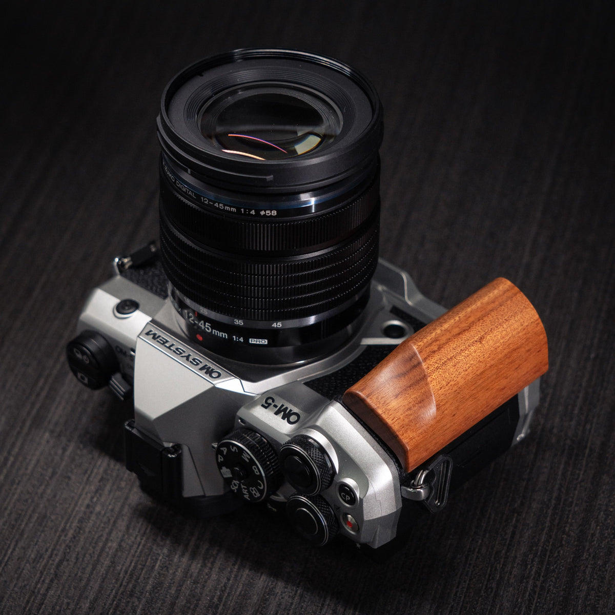 Wood Grip for OM System OM-5 II