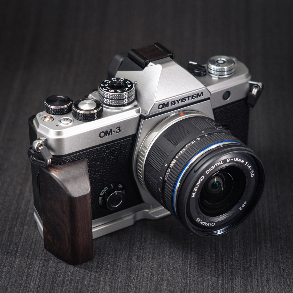 Wood Grip for OM System OM-3