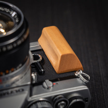 Wood Grip for Olympus OM Film Camera