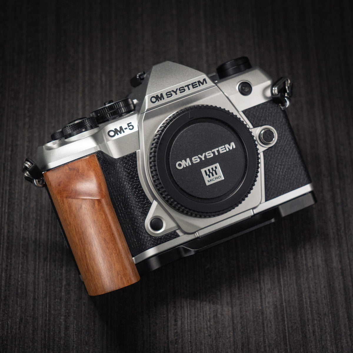 Wood Grip for OM System OM-5 II