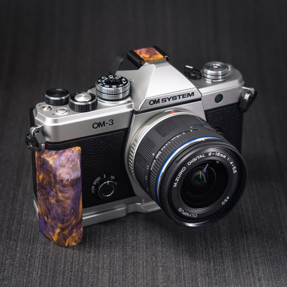 Wood Grip for OM System OM-3