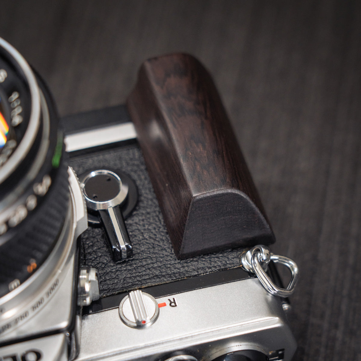 Wood Grip for Olympus OM Film Camera