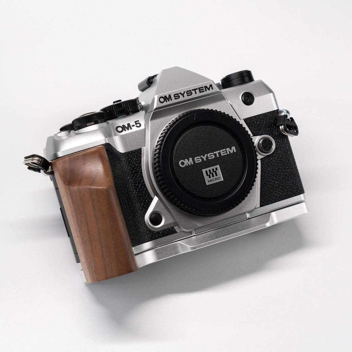 Wood Grip for OM System OM-5 II