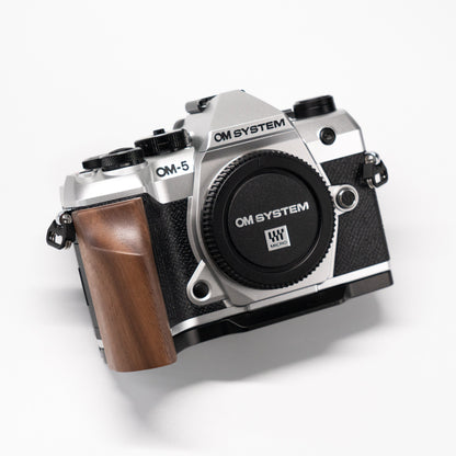 Wood Grip for OM System OM-5 II