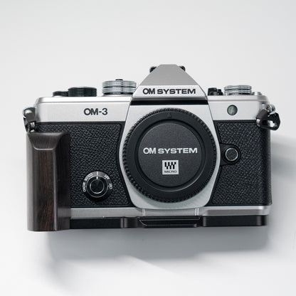 Wood Grip for OM System OM-3