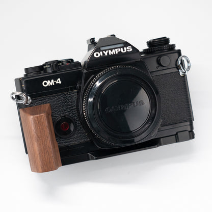 Wood Grip for Olympus OM Film Camera