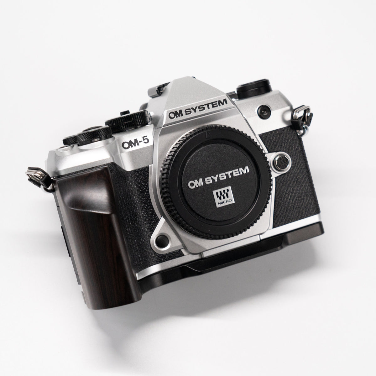 Wood Grip for OM System OM-5 II