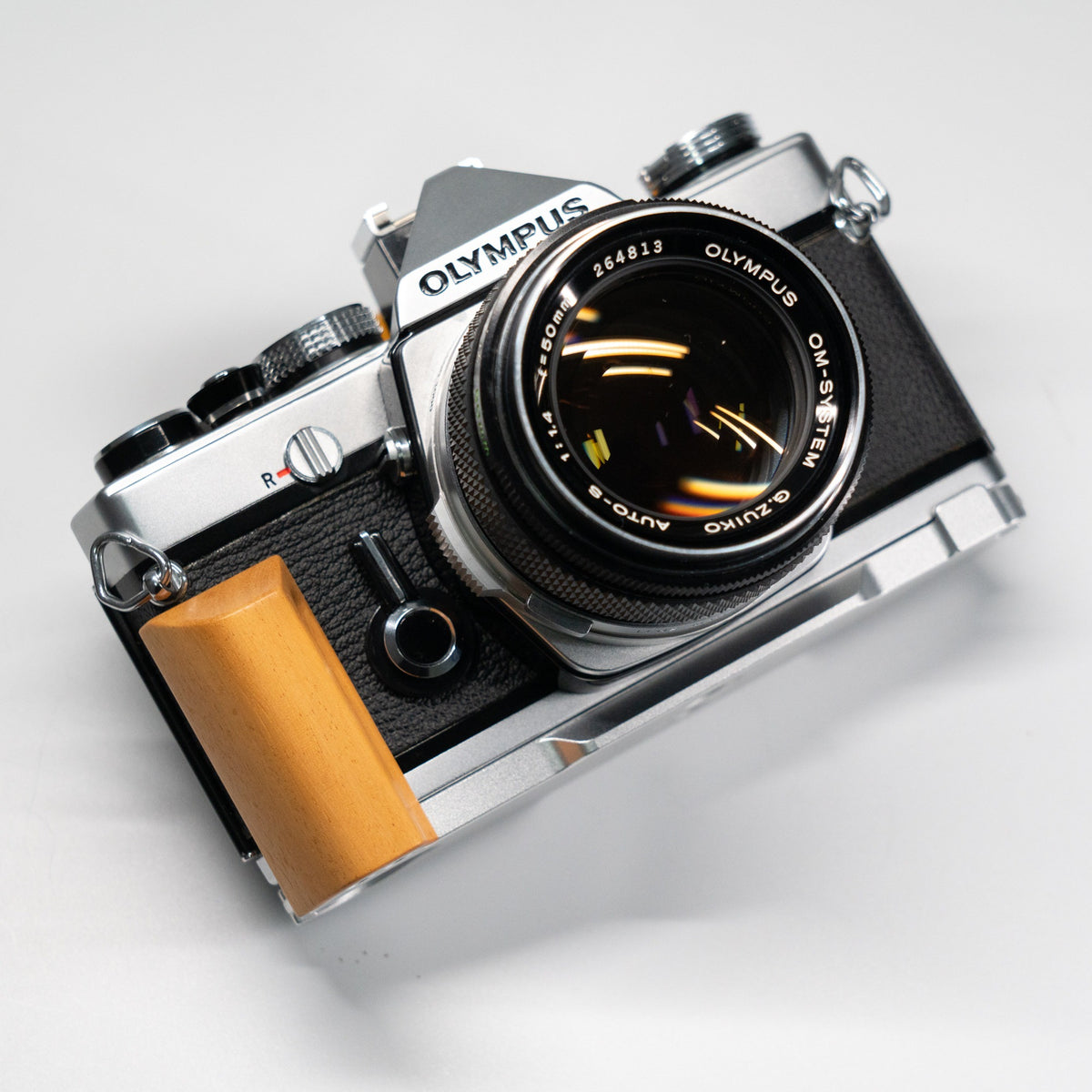 Wood Grip for Olympus OM Film Camera