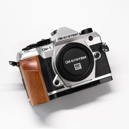 Wood Grip for OM System OM-5 II