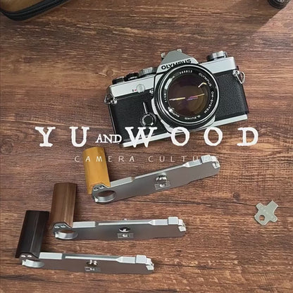 Wood Grip for Olympus OM Film Camera